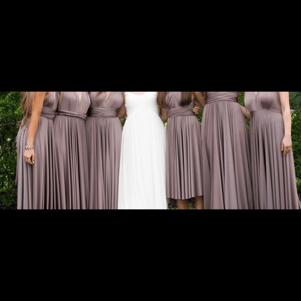 Taupe Infinity Bridesmaid Dress